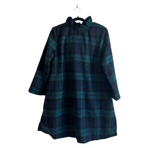 Tuckernuck Green and Black Plaid Long Sleeve Dress